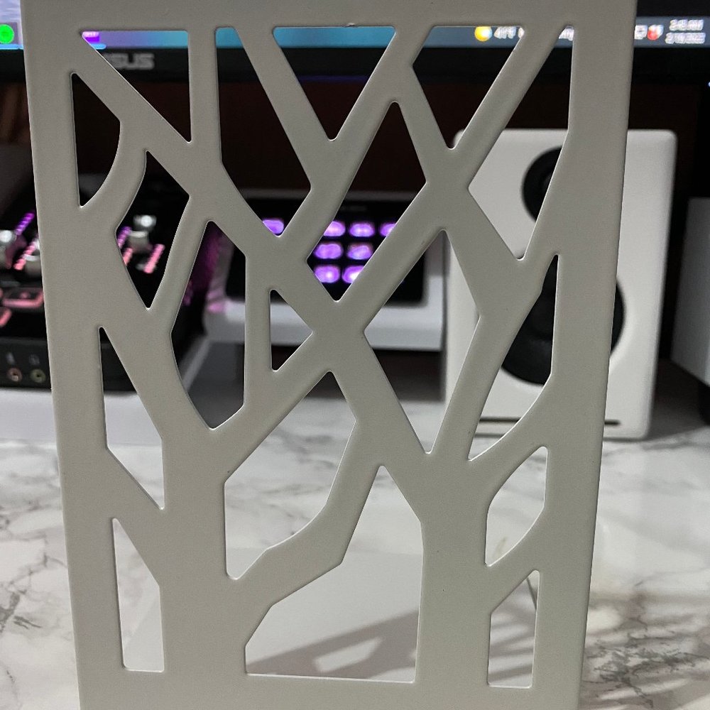 White Metal Bookends